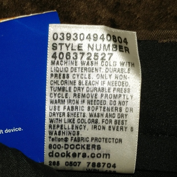 Men's Docker dark brown pants - Picture 4 of 5